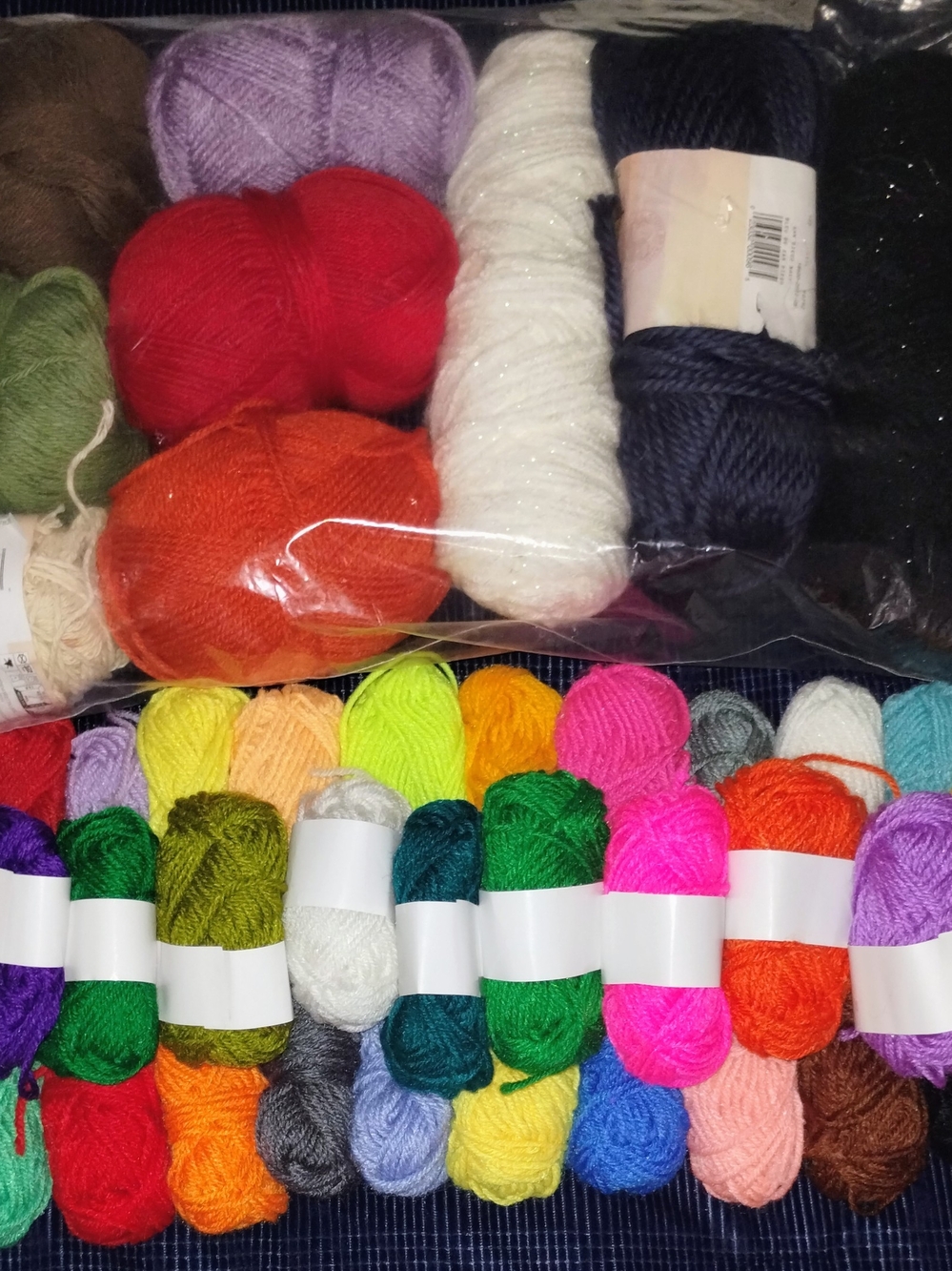 New And Open Assorted Colorful Yarn Skeins -   35pc+ Bundle